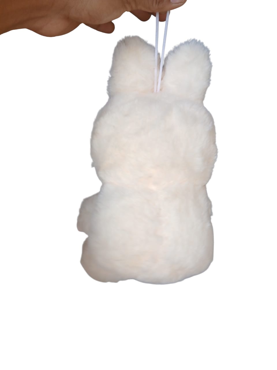 Off White Cute Sitting Plush Bunny Soft Toy