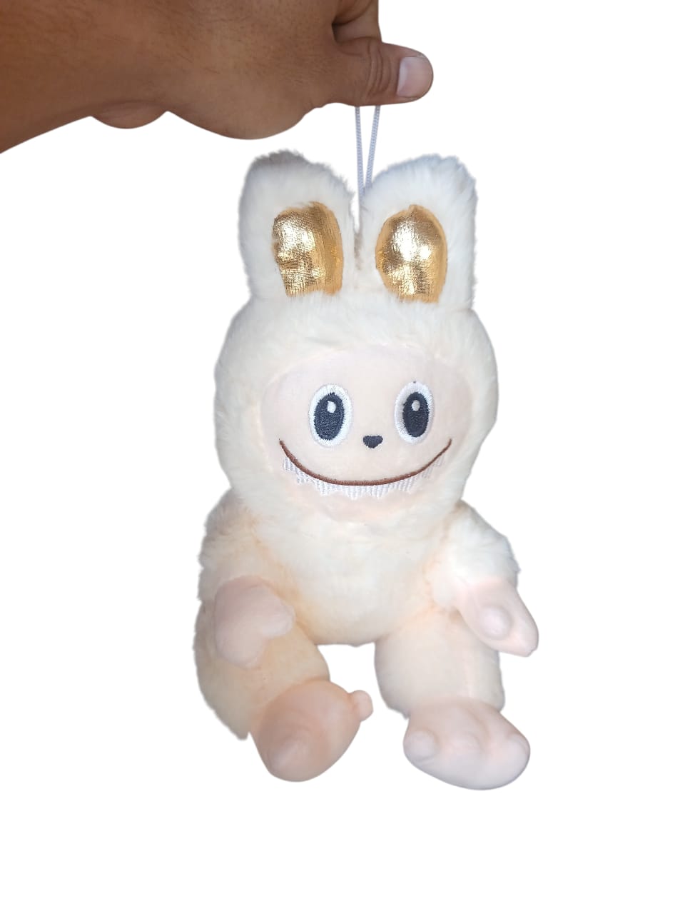 Off White Cute Sitting Plush Bunny Soft Toy