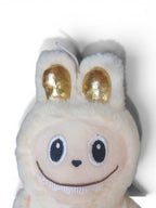 Off White Cute Sitting Plush Bunny Soft Toy